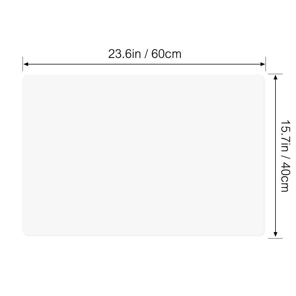 Monikami 23.6 by 15.7 Inch Extra Large Multipurpose Silicone Mat Placemats Kitchen Mat Countertop Protector Pastry Baking Mat Table Mat Non-slip(Translucent,2)