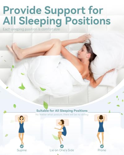Queen Mattress Topper 1000 GSM Extra Thick Hotel-Quality Breathable Cloud-Like Comfort