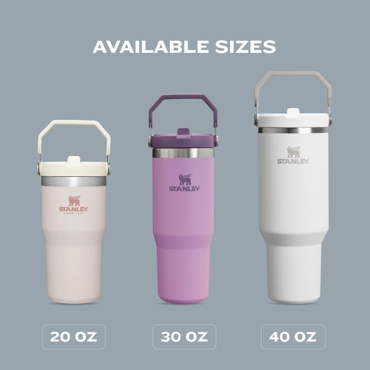 STANLEY IceFlow 2.0 Tumbler - 30 oz Insulated Water Bottle with Flip Straw & Handle | BPA-Free Agave