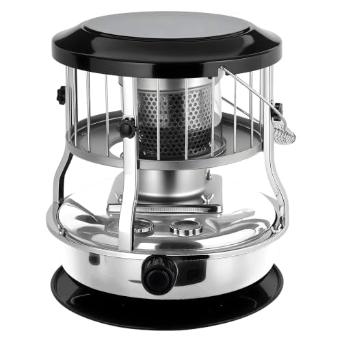 Portable Indoor Kerosene Heater 9000 BTU with White Finish - Camping Stove