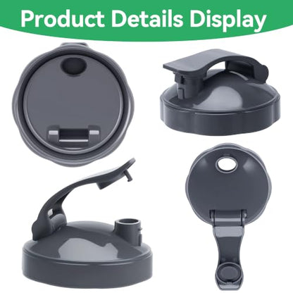 2 Pack Flip Top Travel Lids for NutriBullet Blender Cups 600W 900W Replacement