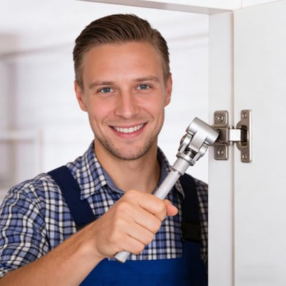 Stainless Steel Door Hinge Repair Tool Adjustable Wrench for Doors