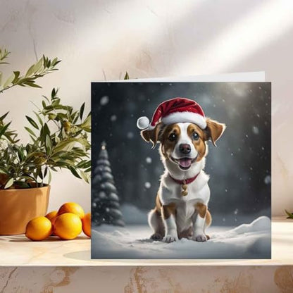Christmas Card 145x145mm Festive Holiday Greeting Card with Luxury Envelope