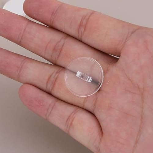 50 Pack Adhesive Ceiling Hooks for Lightweight Hanging - Transparent