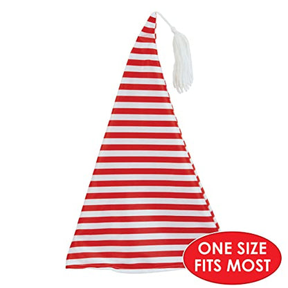 Nightcap 2-Pack Christmas Santa & Mrs Claus Hats - Festive Headwear for Holiday Parties