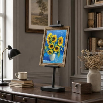 Adjustable Metal Tabletop Easel Stand for Art, Photos & Certificates