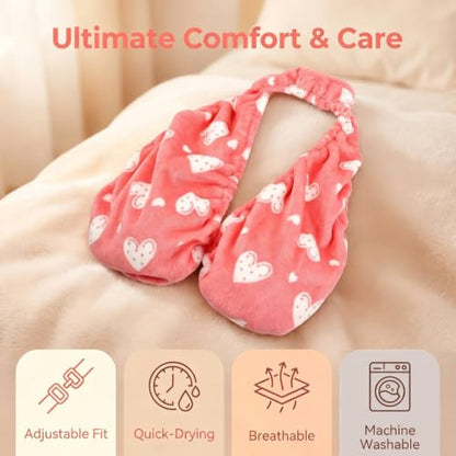 Pink Adjustable Hands-Free Bra Towel for Women - Quick Dry Shower Wrap