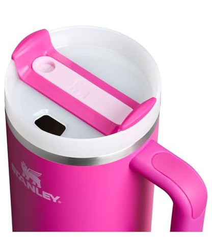STANLEY Quencher H2.0 Tumbler with Handle and Straw 40 oz | Flowstate 3-Position Lid | Cup Holder Compatible for Travel | Insulated Stainless Steel Cup | BPA-Free | Violet Blossom