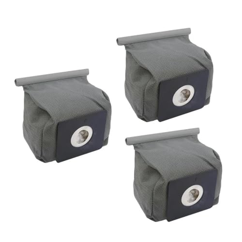 Universal Reusable Washable Fabric Vacuum Dust Bags - 3 Pack, Seal & Fit Most Vacuum Models