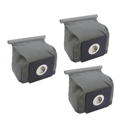 Universal Reusable Washable Fabric Vacuum Dust Bags - 3 Pack, Seal & Fit Most Vacuum Models