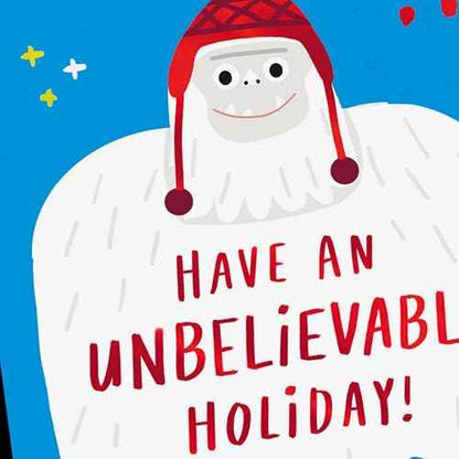 Hallmark and Venmo Christmas Card (Unbelievable Holiday) New Year Yeti
