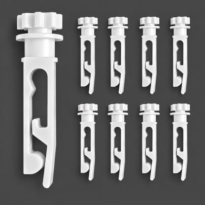 Vertical Blinds Replacement Carrier Stem Clips - 8 Pack