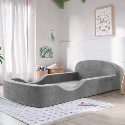 All-Foam Montessori Toddler Floor Bed for Kids 3-6 Years - Soft & Safe