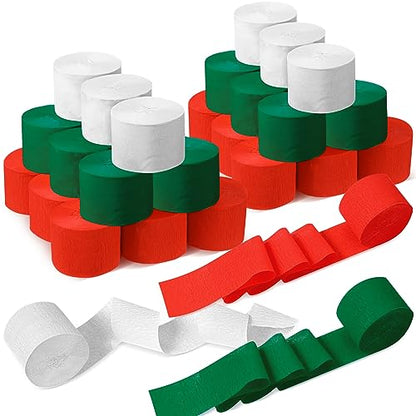 Crepe Paper Streamers 36 Rolls Party Decorations for Birthday Wedding Baby Shower