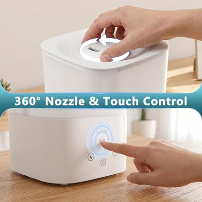 Electactic Touch Control Humidifier with 3.2L Capacity, 7 LED Colors & Aromatherapy