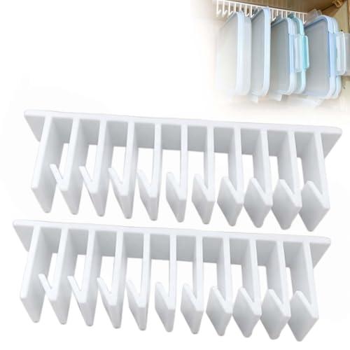AboutYES White 2-Pack Lid Loft Lid Organizer for Kitchen Cabinets