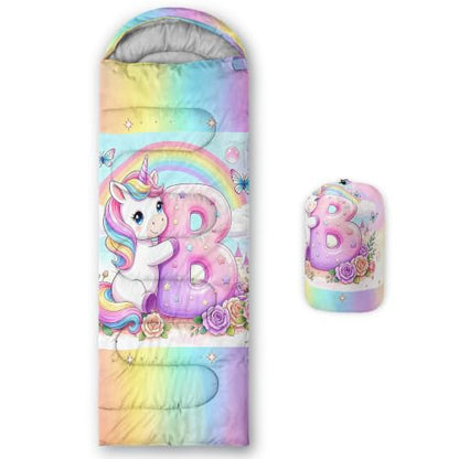 Kids Cute Dog Sleeping Bag Multicolor 90x32 Inches Waterproof Camping Gear
