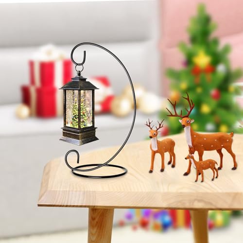 13in Ornament Display Stand with Hanging Hook for Holiday & Wedding Decor