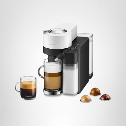 Nespresso Vertuo Lattissima Coffee & Espresso Maker by De'Longhi, Matte White and Glossy
