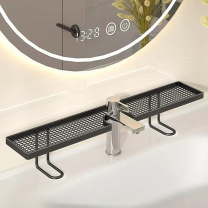 No-Drill Over Sink Organizer Rack Freestanding White - Bathroom & Kitchen Storage