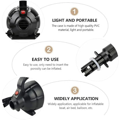 600W Portable Electric Air Pump for Inflatable Beds, Balloons & More
