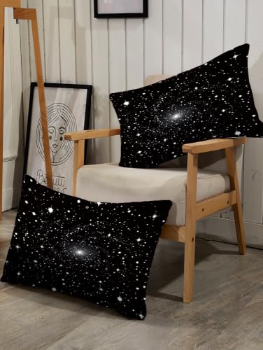 Dark Star Galaxy Print Bedding Set 4-Piece Microfiber Queen Sheets - Fade Resistant