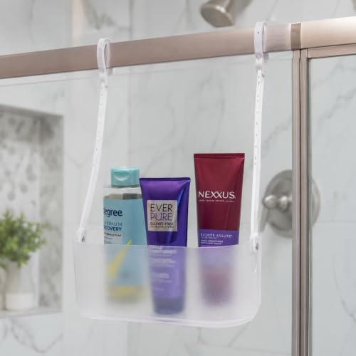 Adjustable Hanging Shower Caddy with Drainage - Portable Bathroom Organizer