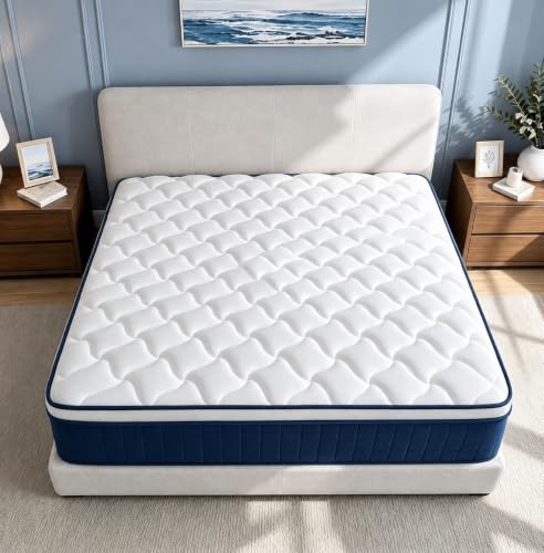 12 Inch Full Size Mattress in a Box - Gel Memory Foam & Pocket Springs