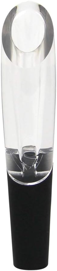 Vinturi On-Bottle Wine Aerator Pourer and Decanter for Red and White Wines Patented Design Perfectly Aerates Wines By The Glass or Bottle With Distinctive Sound, Black
