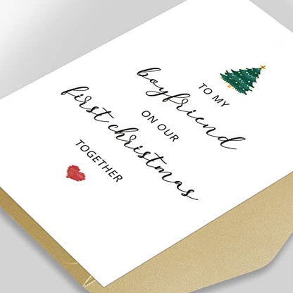 First Christmas Card for Boyfriend - To My Boyfriend on Our First Christmas - Variation #4