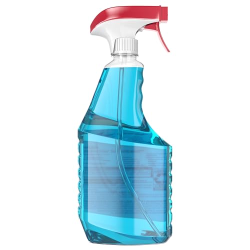 Windex Glass and Window Cleaner Spray Bottle, Packaging Designed to Prevent Leakage and Breaking, Surface Cleaning Spray, Original Blue Scent, 23 Fl Oz (Pack of 2)