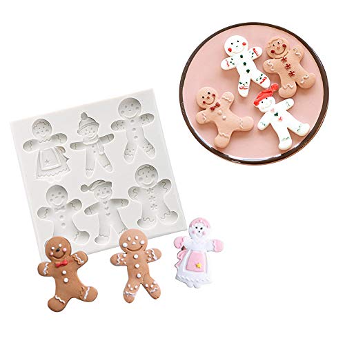 Christmas Fondant Molds Set for Cake Decorating Silicone Candy Mold - Holiday Baking