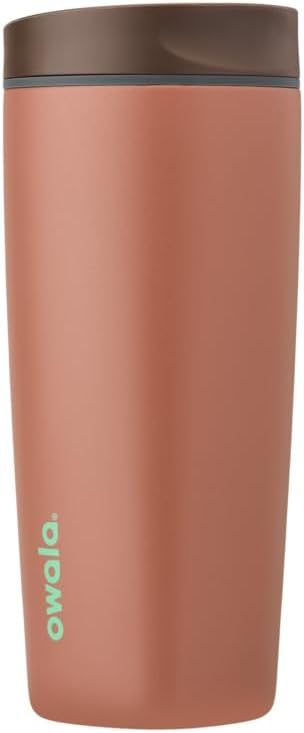 Owala SmoothSip Insulated Stainless Steel Coffee Tumbler - 20 oz Reusable Hot & Iced Coffee Mug, BPA Free | Cozy Cocoa
