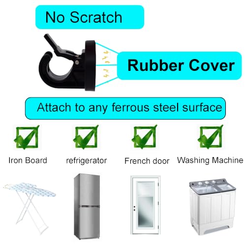 Iron Cord Holder Minder Clip Management for Ironing Board Black 2 Pack