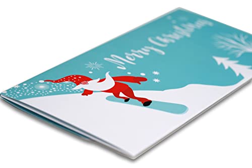 Holiday Zip-Open Money Holder with Clear Window - Christmas Dough Variation