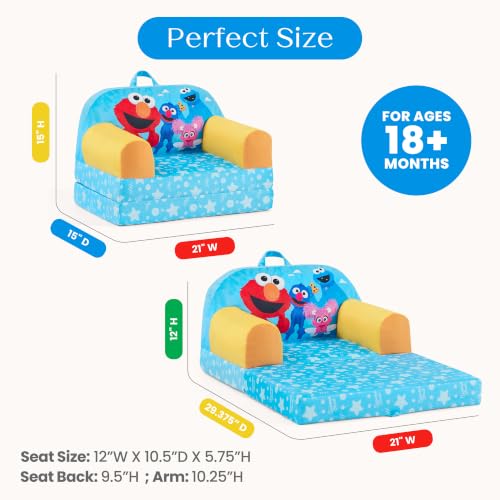 Sesame Street 2-in-1 Flip-Out Toddler Chair Kids Couch & Sofa - Variation of THIS listing