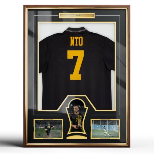 Jersey Display Case Wooden Frame with Tempered Glass 1 Pack R2