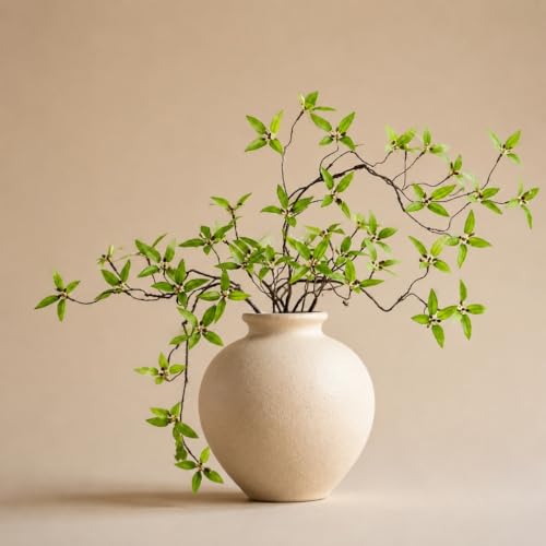 2PCS Faux Greenery Stems for Vase & Centerpieces - Flexible Artificial Branches