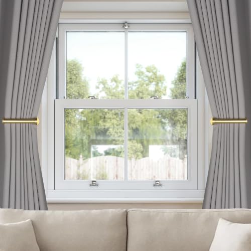 Gold Adhesive Curtain Holdbacks No Drill Pack of 2