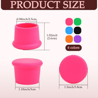 12 Pack Colorful Silicone Wine Stoppers - Reusable Bottle Seals for Wine & Beverages