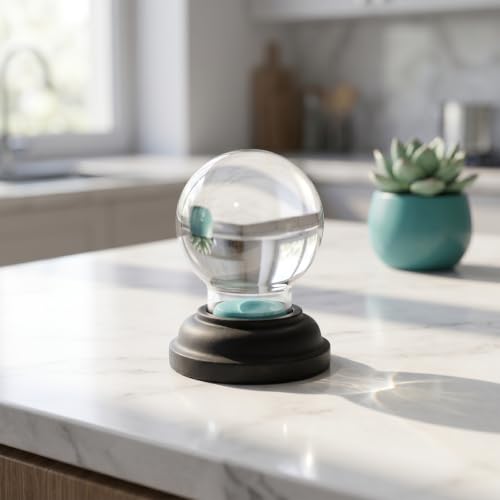 Set of 2 Empty Glass Snow Globes with Resin Bases for DIY Craft Projects