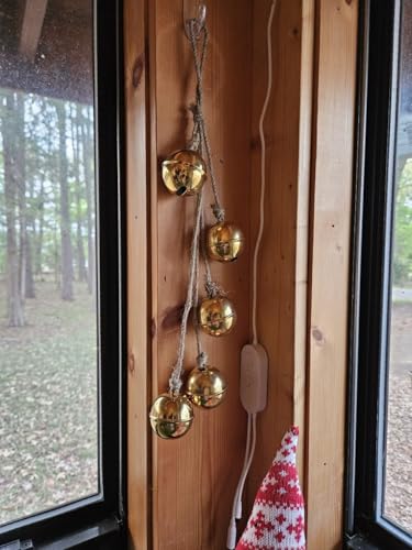 Golden Small Handmade Hanging Bell Christmas Decoration - Lucky Holiday Ornaments Variation of THIS listing