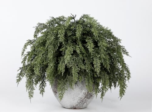 24pcs 18-Inch Faux Cedar Branches for Xmas Holiday Decor