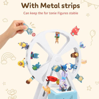 Ferris Wheel Tonies Box Organizer Shelf 360° Rotating Magnetic Storage