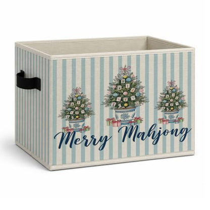 Christmas Tree Storage Bin - Collapsible Organizer Basket with Handles - Color51