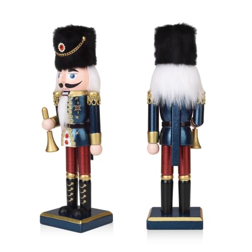 Christmas Wooden Nutcracker Set of 3 King & Soldiers Holiday Decor
