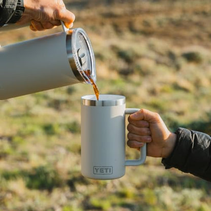 YETI 24 oz Ceramic Lined Stackable Mug - Tropical Pink, Insulated Travel Coffee Cup