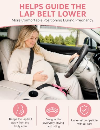 Pregnancy Car Pillow - Deep Pink Universal Fit for Vehicles - Vahrelo