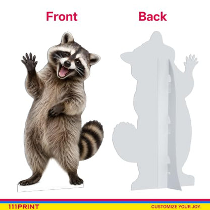 Funny Raccoon Life Size Cardboard Cutout Standee - 1FT Mini