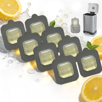 Deodorizer Refills for Odorsorb & Refresh Pod Holders - Natural Lemon Scent, Long-Lasting Freshness, 8 Pack